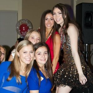 Gold and black dress